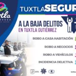 Con nueva estrategia de seguridad en Tuxtla Gutiérrez se procura el bienestar de los capitalinos