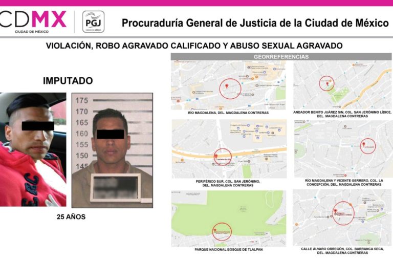 Dan formal prisión a presunto violador de mujeres en Bosque de Tlalpan