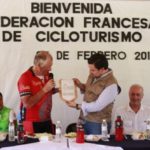 Da Bienvenida Fernando Castellanos a Federación Francesa de Cicloturista