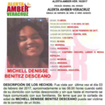 Ayuda a localizar a Michell Denisse Benitez Desceano #AlertaAmber #Veracruz