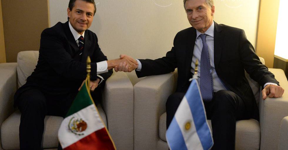 El Presidente Enrique Peña Nieto agradece al Presidente de Argentina Mauricio Macri solidaridad con México