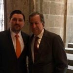 Se reúnen Fernando Castellanos y José Antonio Meade en Palacio Nacional