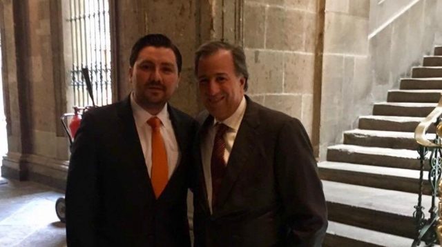 Se reúnen Fernando Castellanos y José Antonio Meade en Palacio Nacional