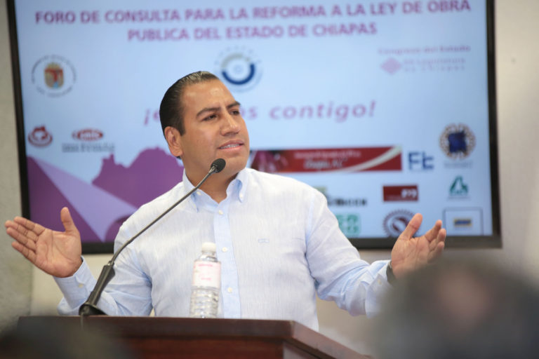 Con nueva Ley de Obra Pública mayor derrama económica para Chiapas: Eduardo Ramírez