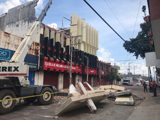 Continúa el Ayuntamiento de Tuxtla con los trabajos de prevención tras el terremoto