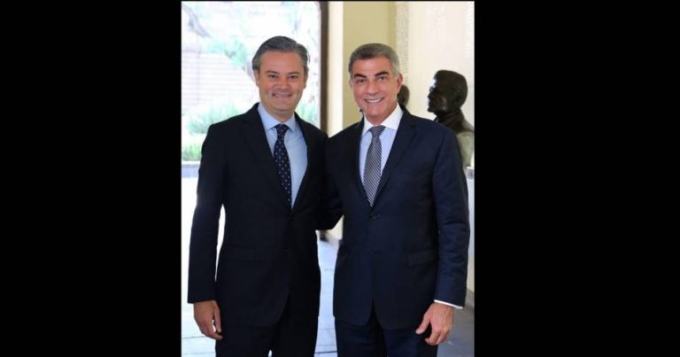 Aurelio Nuño y Tony Gali programan acciones de reconstrucción