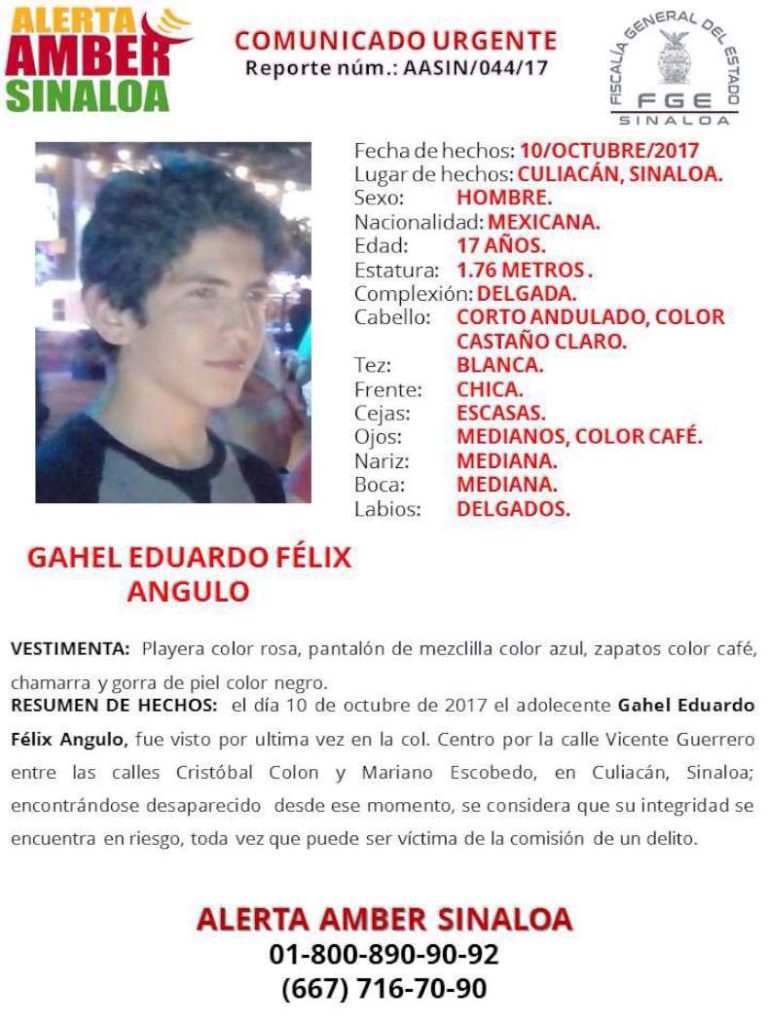 Hay alerta Amber activada por desaparición de este joven que podría estar en #Tijuana.