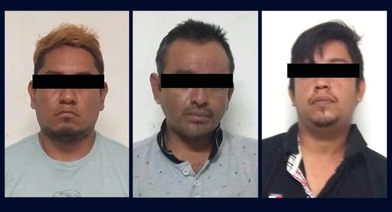 Detienen a tres presuntos integrantes de banda de asaltantes en Tuxtla