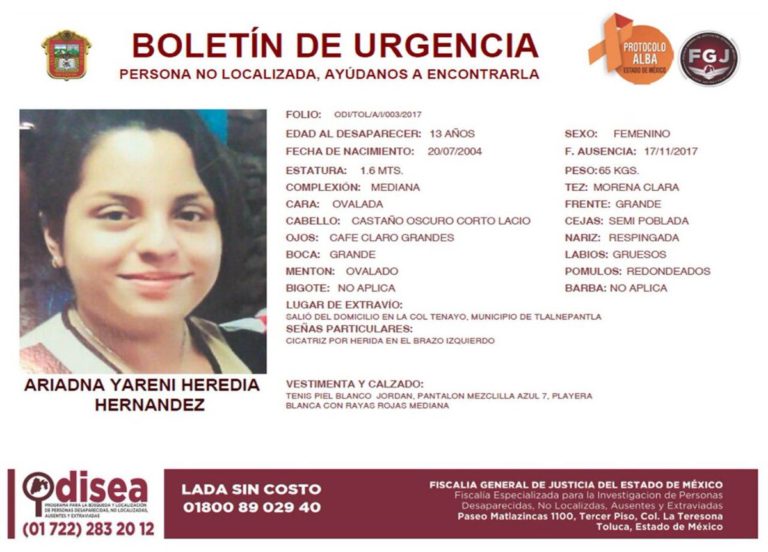 #TeBuscamos  Ariadna Yareni Heredia Hernández #AlertaÁmber