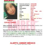 #AlertaAmberMx continúa la búsqueda para la localización de la niña YARETZI ESPEJEL TORRES de 11 años de edad.