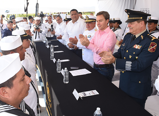 Agradece MVC a Armada de México su respaldo a Chiapas tras sismo