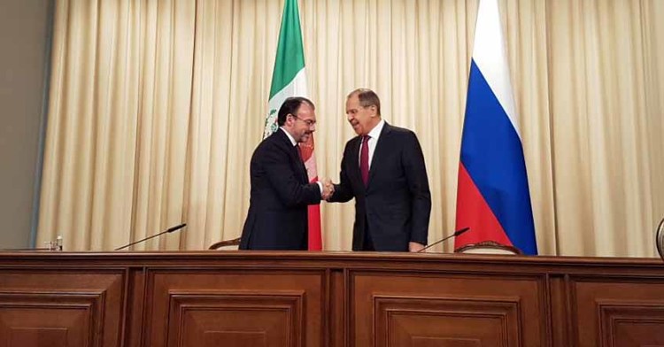 México y Rusia acuerdan impulsar su relación bilateral