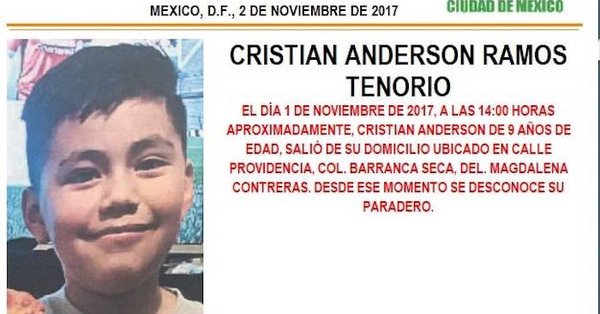 iNiño de 9 años desaparece en la Magdalena Contreras; PGJ-CdMX activa Alerta Amber