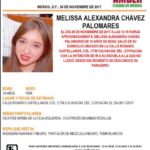 #AlertaAmber Se busca Melissa Alexandra