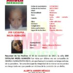 #AlertaAmberMx continúa la búsqueda para la localización de la niña ZOE CATALINA MEJÍA ALMAZÁN de 5 años de edad.