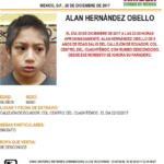 Se activa #AlertaAmber para localizar a Alan Hernández Obello, de 8 años