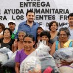 Entrega Fernando Castellanos ayuda humanitaria para temporada invernal