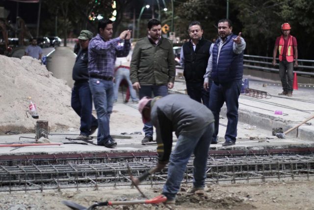 Supervisa Fernando Castellanos obras de reparación en puentes del Libramiento Sur