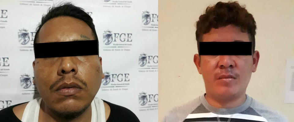 Aprehende FGE a dos presuntos integrantes de “Barrio 18” por homicidio en Tapachula