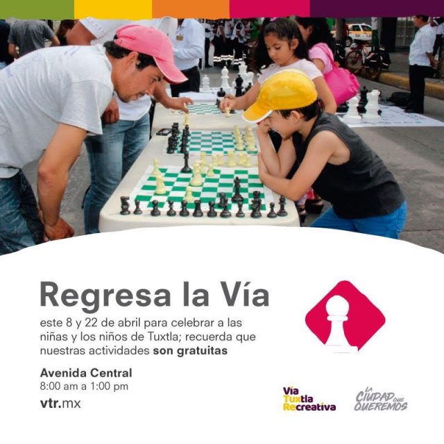 Invita el Ayuntamiento de Tuxtla al domingo de “Vía Recreativa”