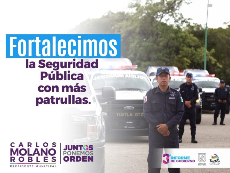 Fortalecimos la Seguridad Pública con más patrullas