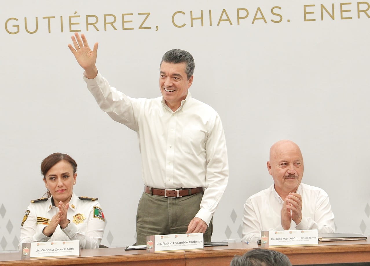 Trabajamos en equipo por el bien de Chiapas: Rutilio Escandón