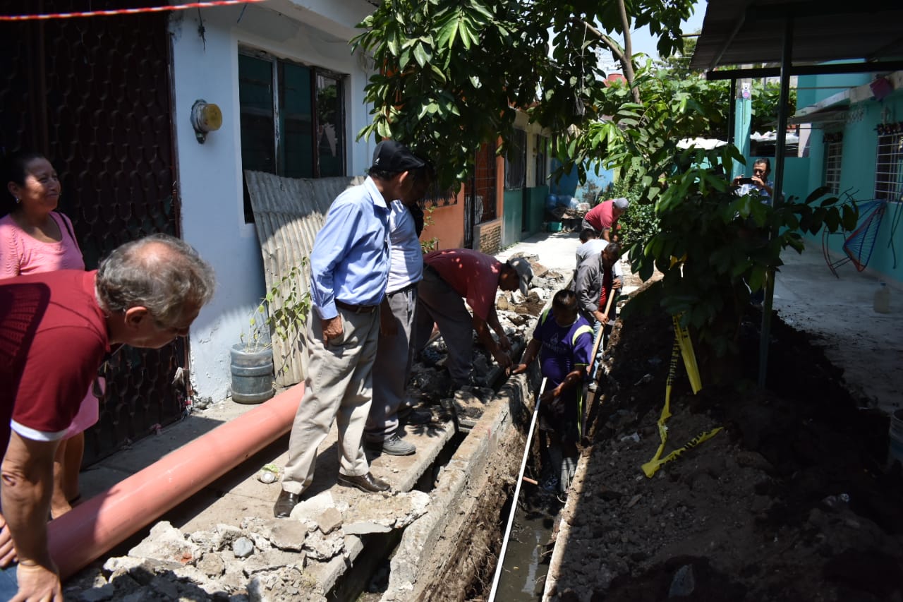 Supervisa presidente Gurría rehabilitación de drenajes en «San José el Edén»