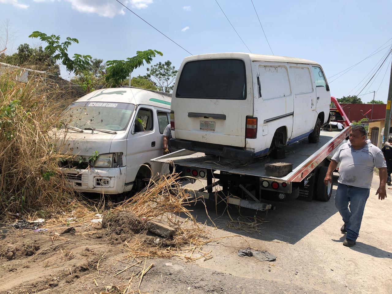 SSyPC retira autos abandonados en calles de Tapachula