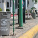 PARA MANTENER A TAPACHULA LIMPIA, EL GOBIERNO MUNICIPAL INSTALÓ CONTENEDORES DE BASURA EN ESPACIOS PÚBLICOS.