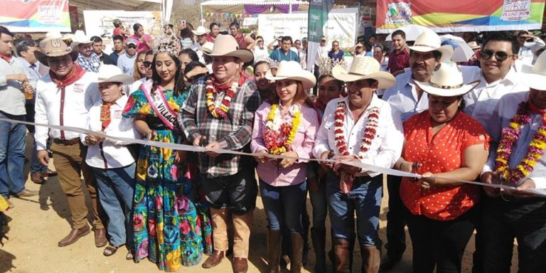 Acuerpa Mariano Rosales inauguración de la feria Villacorzo