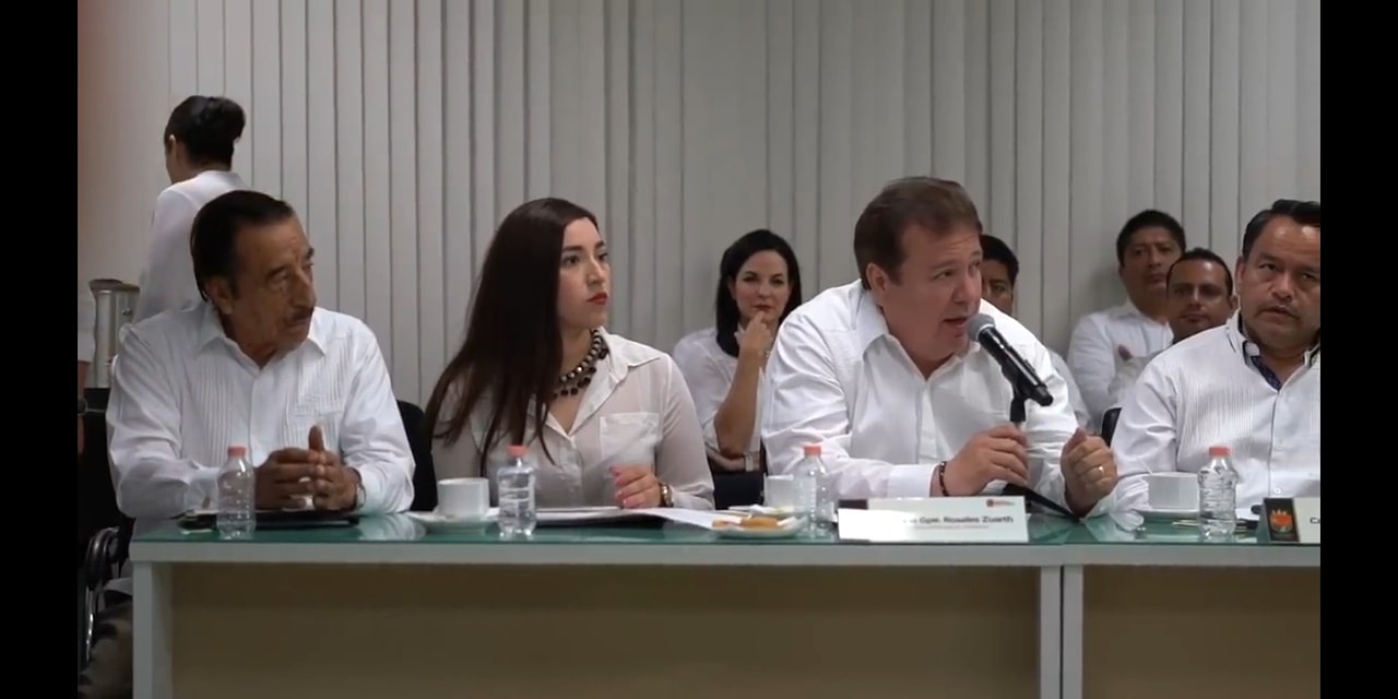 Asiste Mariano Rosales Zuarth a la XXV sesión ordinaria del Consejo Estatal de Seguridad Pública