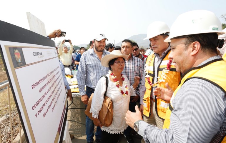 Rutilio Escandón da inicio a modernización de puentes sobre carretera Ocozocoautla-Villaflores