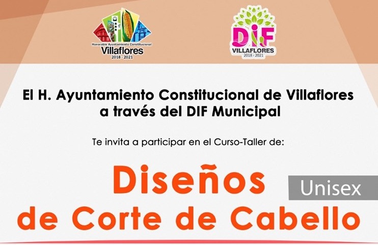 Curso taller de corte de cabello invita Dif municipal Villaflores