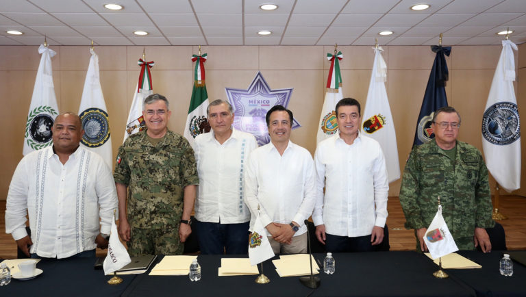 Gobernadores de Chiapas, Veracruz y Tabasco ratifican compromiso con la seguridad regional