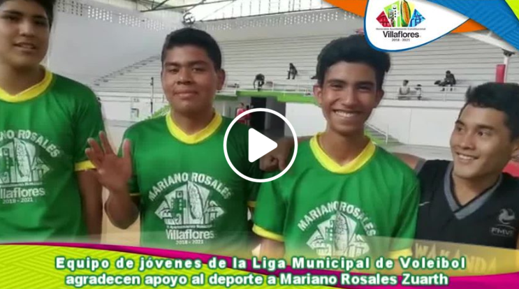 Mariano Rosales apoya el deporte en jóvenes de Villaflores