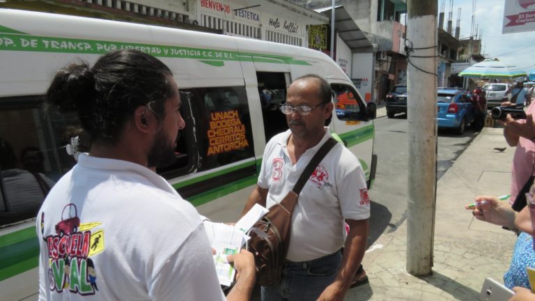 VIALIDAD MUNICIPAL INICIÓ CAMPAÑA PARA CUIDAR EL MEDIO AMBIENTE ENTRE LOS USUARIOS DEL SERVICIO COLECTIVO DE TRANSPORTE