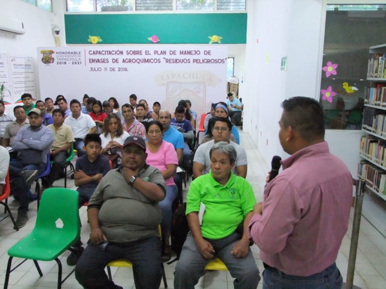 Para prevenir daños ambientales y de salud… CAPACITAN A HABITANTES DE COMUNIDADES RURALES SOBRE EL MANEJO ADECUADO DE ENVASES AGROQUÍMICOS