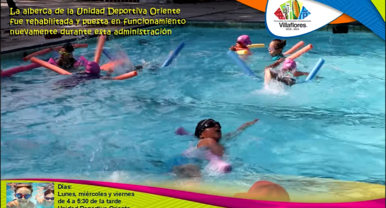 Curso de verano, natación para niños y jóvenes