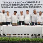 Mariano Rosales asiste a la 3a Reunión Ordinaria del Consejo Intermunicipal de Seguridad Pública celebrada en Villacorzo