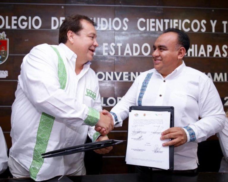 Ayuntamiento de Villaflores suscribe convenio de colaboración con CECYTECH