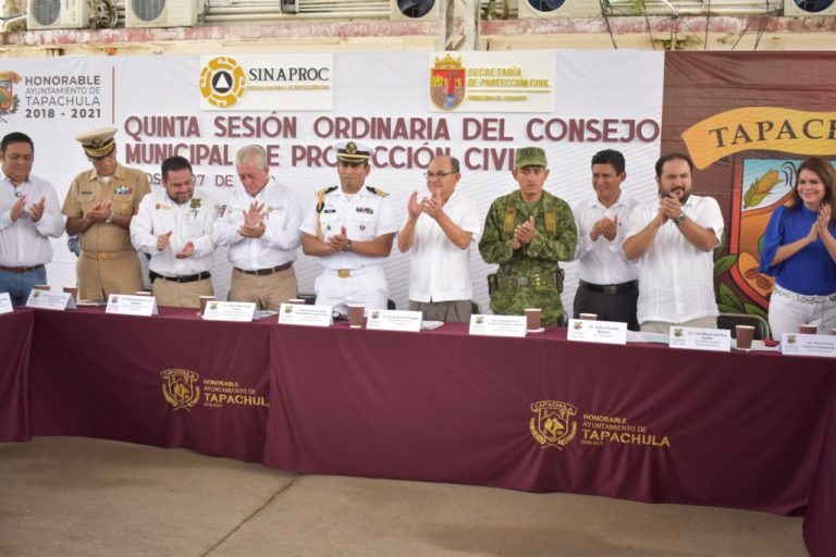 EL PRESIDENTE MUNICIPAL, DR. ÓSCAR GURRÍA PENAGOS, PRESIDIÓ  PRESENTACIÓN DEL PLAN ESPECÍFICO DE SEGURIDAD  FIESTAS PATRIAS Y FIESTAS PATRONALES 2019