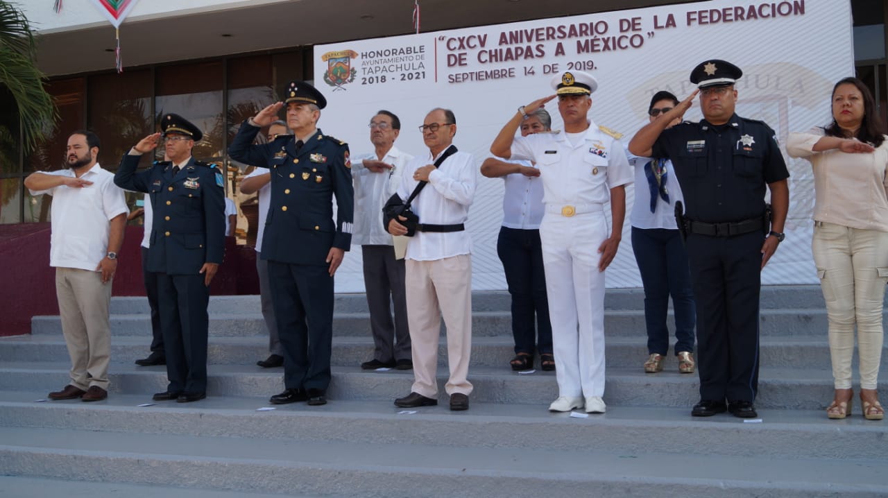 Conmemora Ayuntamiento de Tapachula el CXCV Aniversario de la Federalización de Chiapas a México