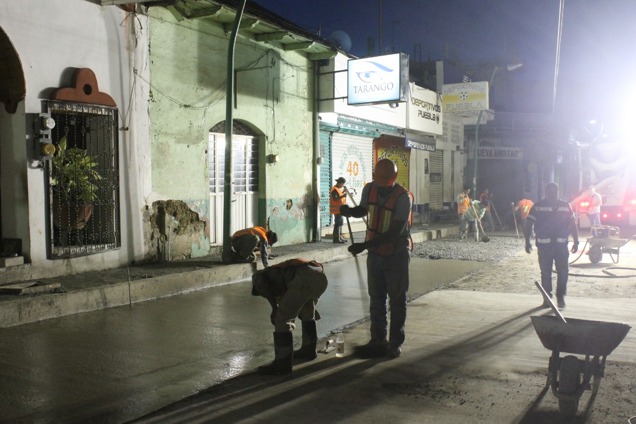 EN TIEMPO Y FORMA CONCLUYEN OBRA DE LA 5TA. CALLE PONIENTE