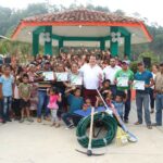 El parque número 18 se entrega a los habitantes del ejido Tres Picos en Villaflores