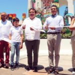 Inaguración de la remodelación y embellecimiento del parque central Benito Juárez García en Villaflores