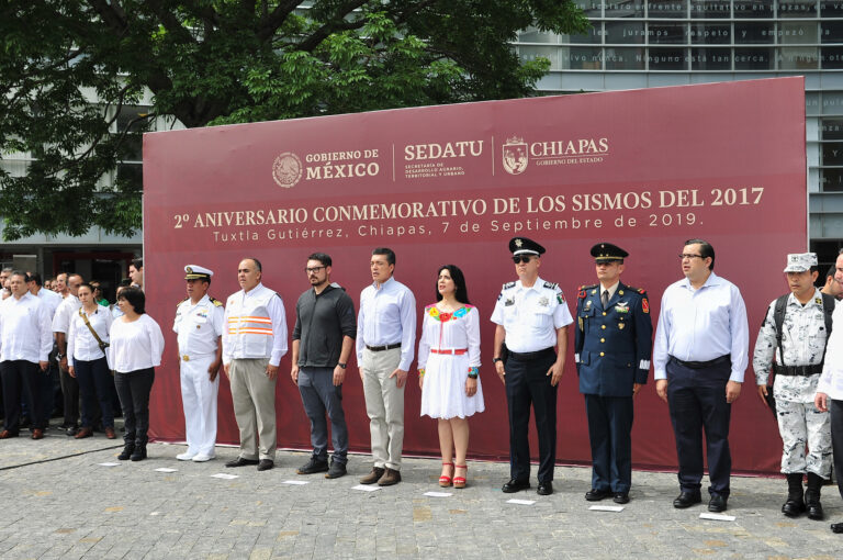 Encabeza Rutilio Escandón acto conmemorativo del segundo aniversario del sismo de 2017