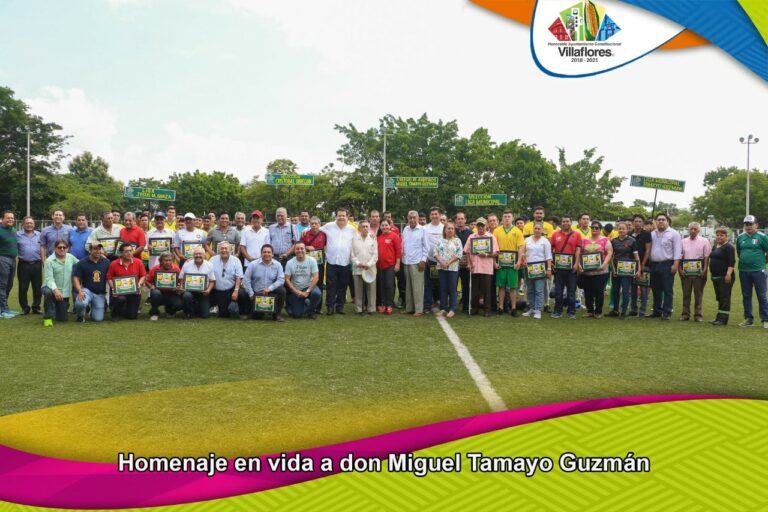 Da inicio el cuadrangular de fútbol en honor a Don Miguel Tamayo Guzmán