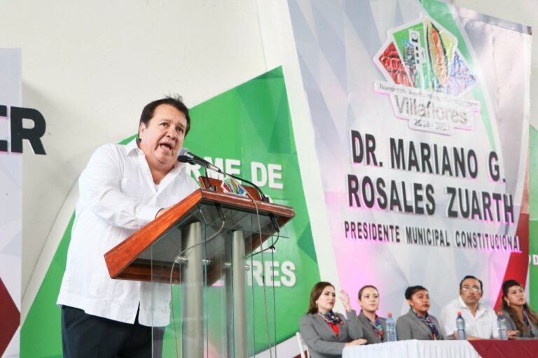 Mariano Rosales Zuarth rindió su primer informe de actividades