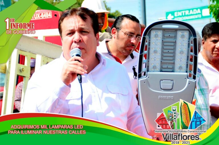 Primer Informe de Gobierno del Presidente Municipal de Villaflores, este domingo 29 de septiembre a partir de las 9 de la mañana