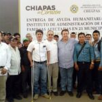 Entrega de ayuda humanitaria a familias afectadas por incendios y lluvias